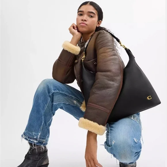 Coach Black Juliet Shoulder Bag 38 - Picture 6 of 7